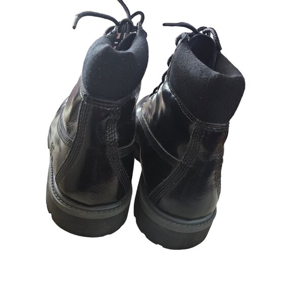 Timberland Men's Black Leather Boots Size 6.5 - Picture 3 of 5